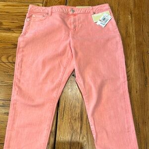 MICHAEL Michael Kors Pink Ankle Cropped Jeans